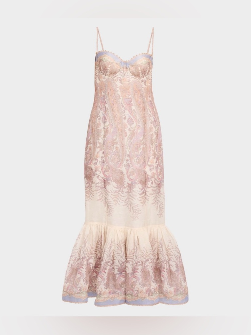 Zimmermann Alchemy paisley peplum gown